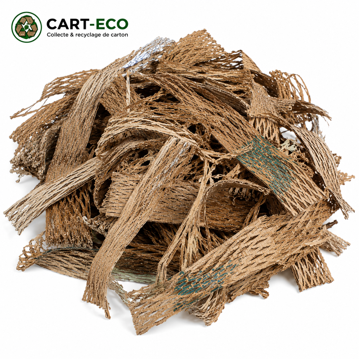 frisure en carton recyclé pour emballage colis