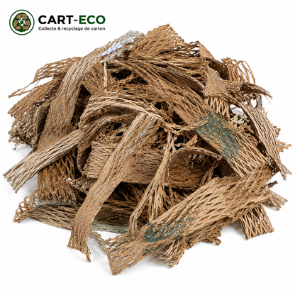 frisure en carton recyclé pour emballage colis